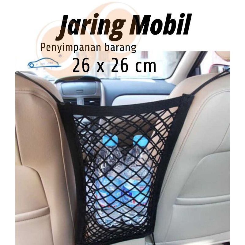 Car Net Storage jaring Mesh Penyimpanan Barang Mobil