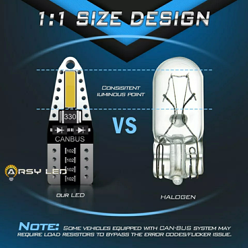 Lampu LED T10 Senja Plat Speedo Motor Mobil AC DC 7020 JAVELIN MODEL