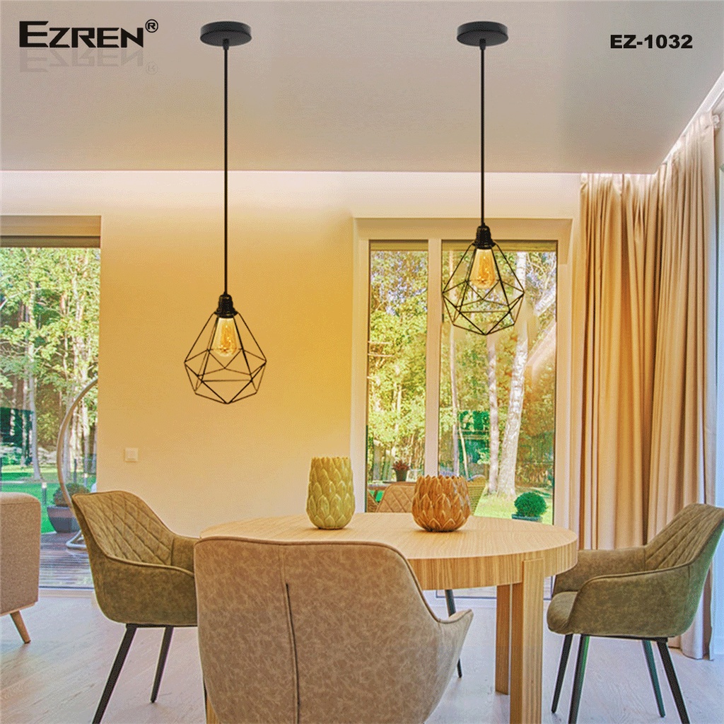 Ezren EZ-1032 Lampu Gantung Minimalis Modern Diamond Dekorasi Cafe