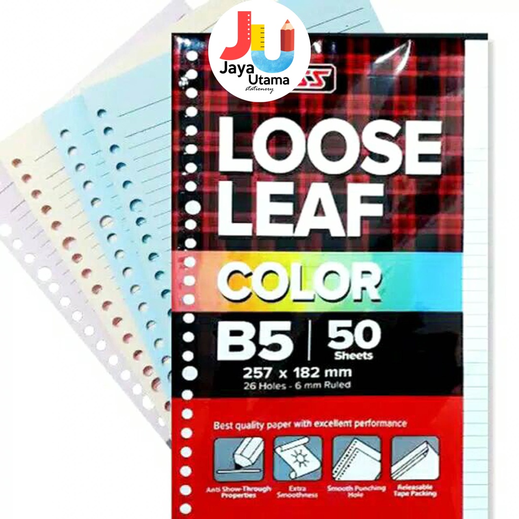 

Loose Leaf B5 50 Lembar Warna Big Boss