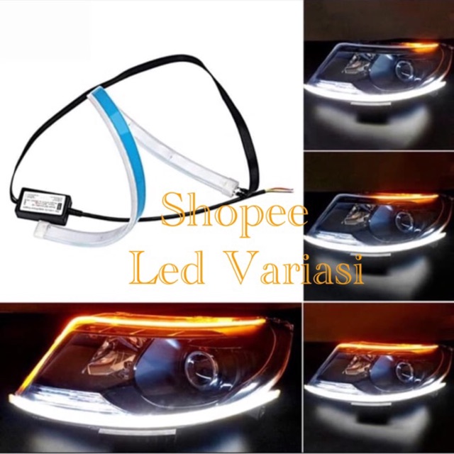 Jual Lampu Alis Drl Remote Cm Model Audi Warna Headlamp Waterproof