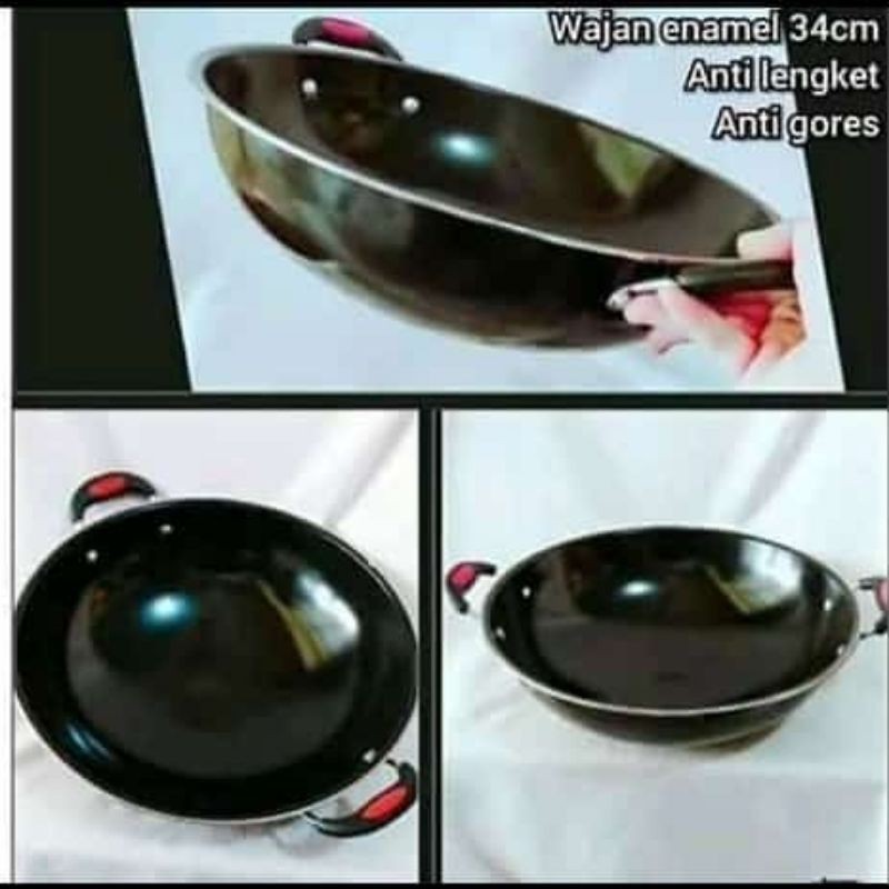Distributor Wajan Enamel 34cm zJmKwJH1Z965d