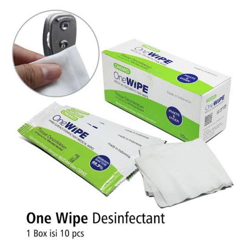 Onemed One Wipe Desinfectan - One Med One Wipes Disinfektan - Onemed Tissu Basah Desinfektan - Tisu Basah