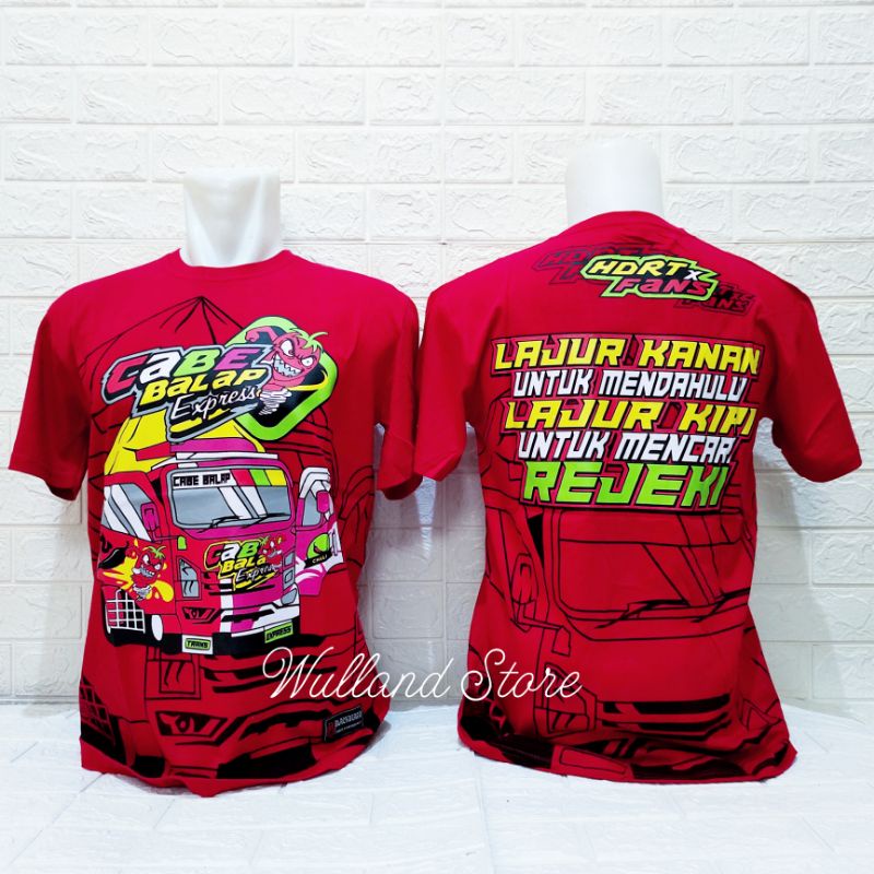 KAOS DEWASA TRUK CABE BALAP EXPRESS / KAOS TRUK ANAK