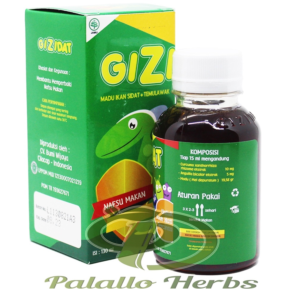 GIZIDAT 130 ML madu penambah nafsu makan