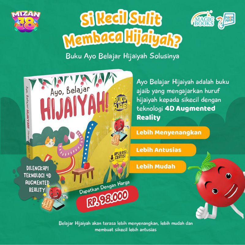Buku Hijaiyah | Ayo Belajar Hijaiyah (fitur AR)