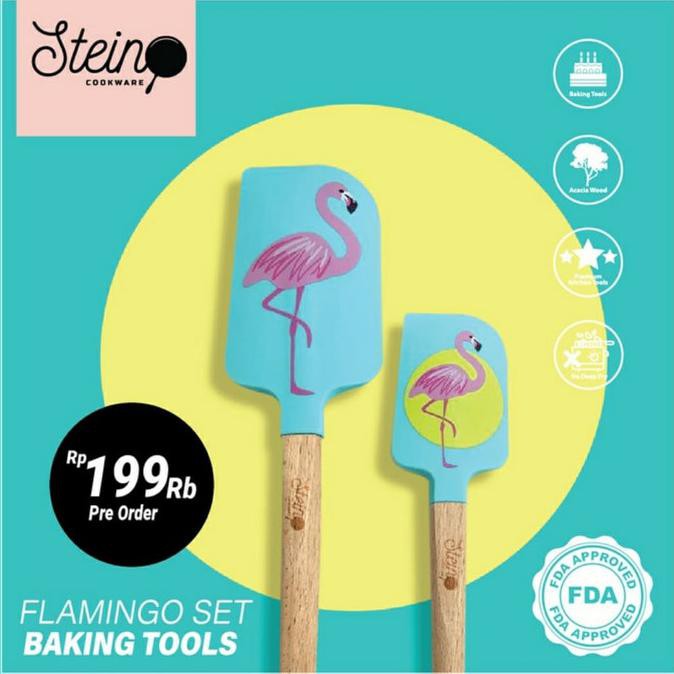 STEIN Cookware Flamingo Baking Set Spatula