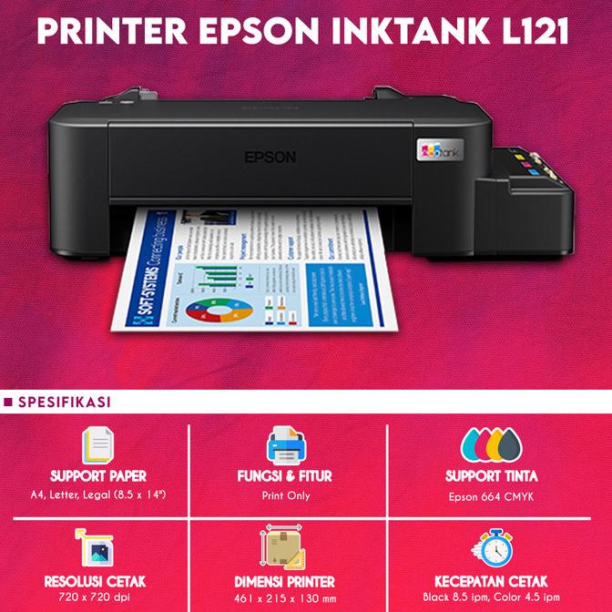 Printer Epson L121 A4 Ink Tank Printer Epson L121 L 121 l121 Garansi