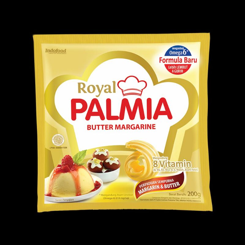 Royal Palmia Butter Margarine Margarin Mentega Kemasan 200 Gram