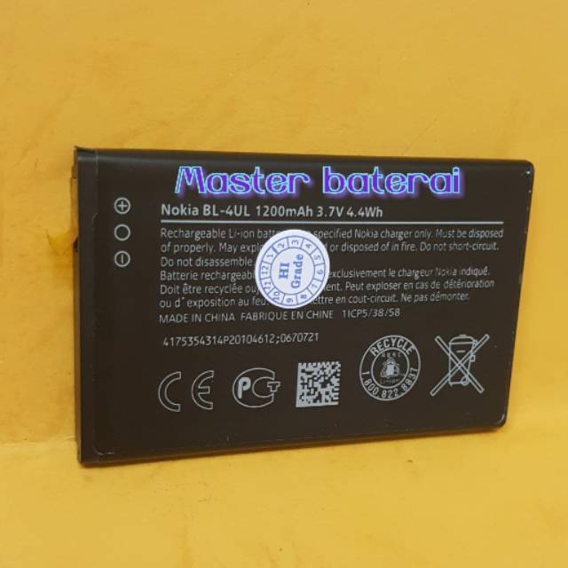 Baterai Nokia BL-4UL For Nokia Lumia Asha 225 ORI