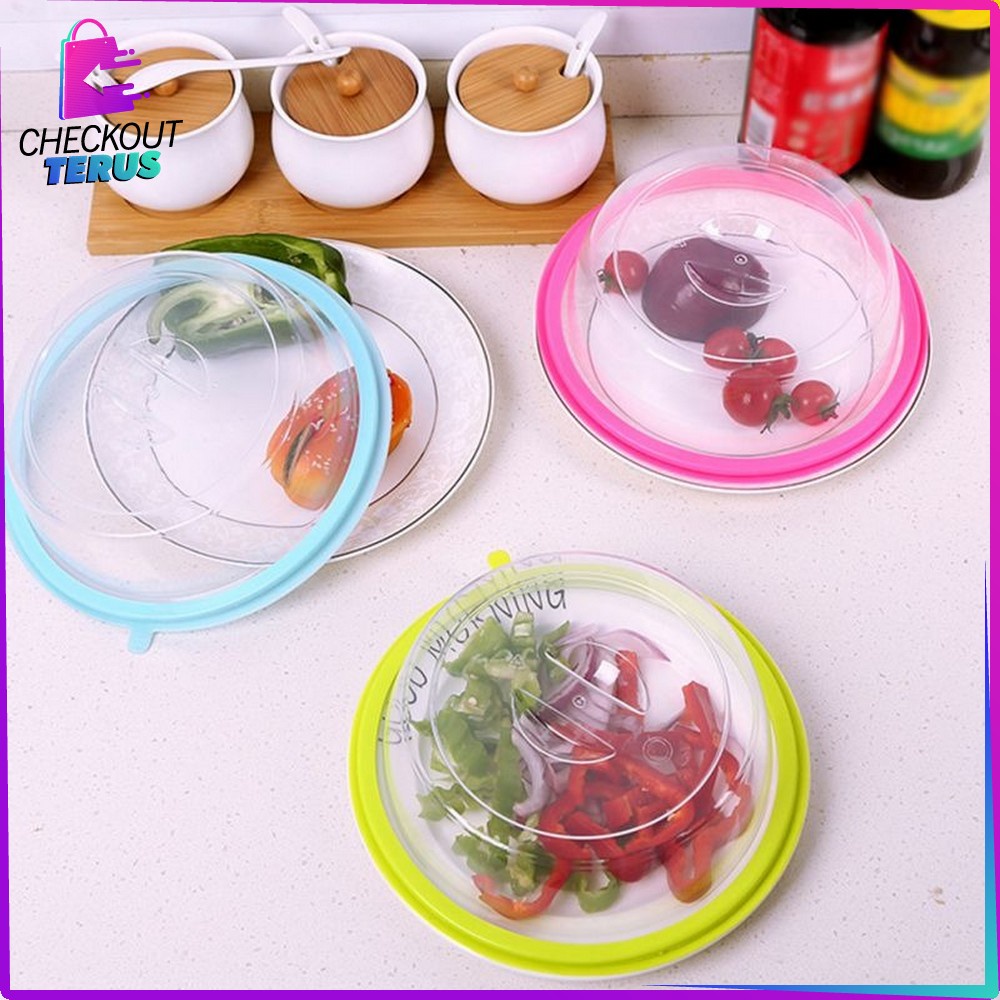 CT C131 Penutup Piring Mangkok Tudung Saji Plastik Microwave Wadah Saji Penutup Makanan Anti Debu Serbaguna
