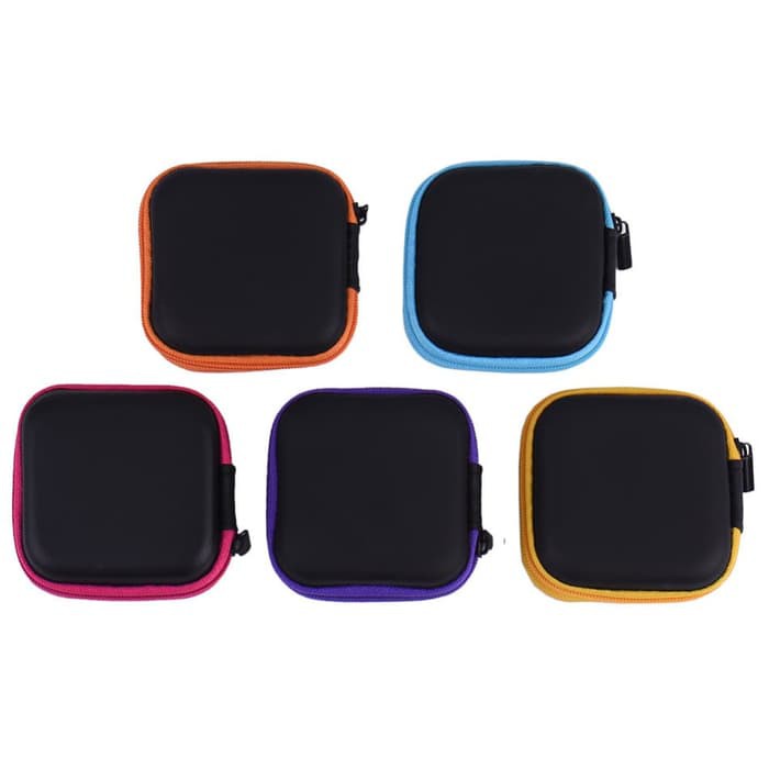 Pouch Penyimpanan Headset Persegi / Dompet headset / Kabel data / Tas Kunci