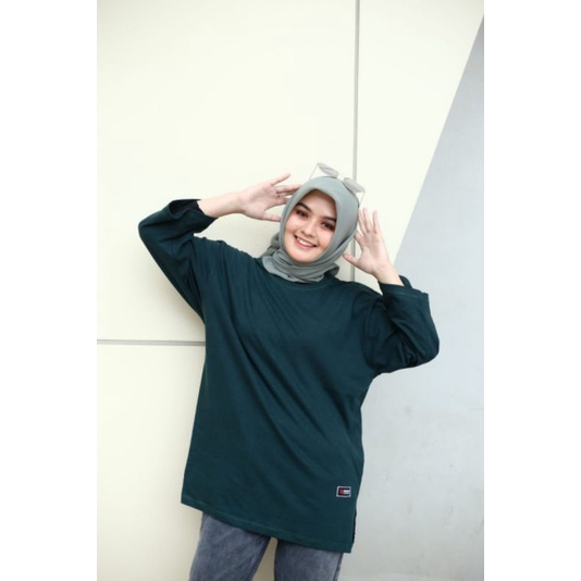 atasan wanita oversize midi terbaru kekinian 2022 viral import/kaos oversize wanita lengan panjang 7