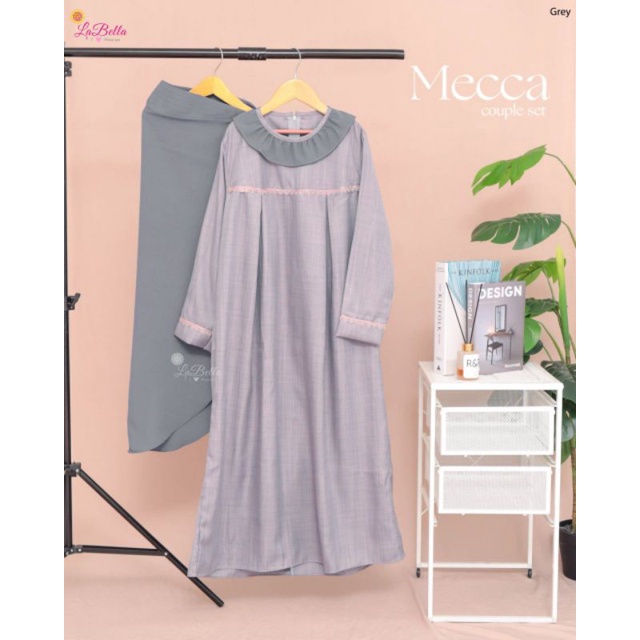 Gamis Anak Perempuan Lebaran Mecca Labella Couple Plus Hijab