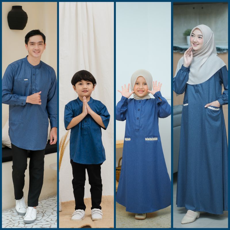 Kemta KEMEJA KURTA PENDEK kemeja Alaris kemeja koko kurta premium koko couple family set