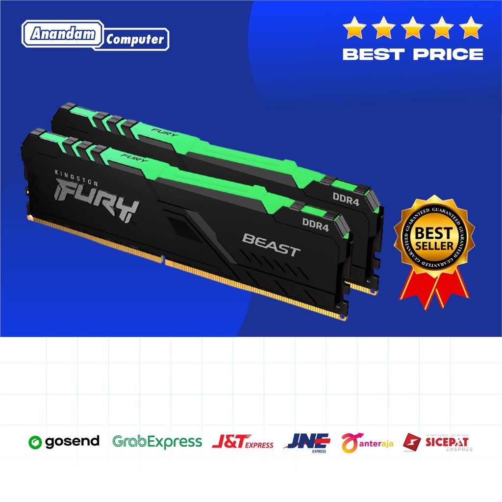 Kingston Fury Beast RGB DDR4 16GB Kit (2X8GB) 3200Mhz