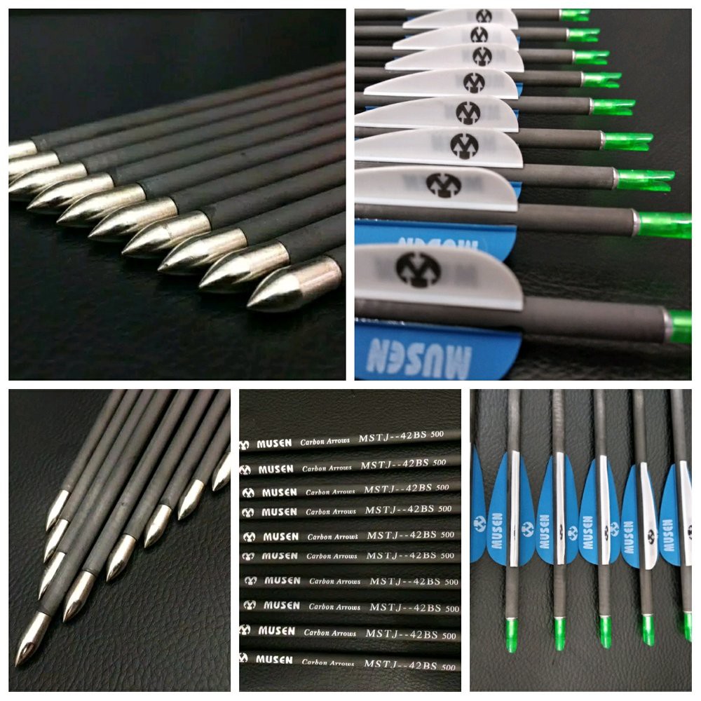 

Anak Panah Arrow Carbon MUSEN ID4.2mm OD6mm Spine 500 Steel
