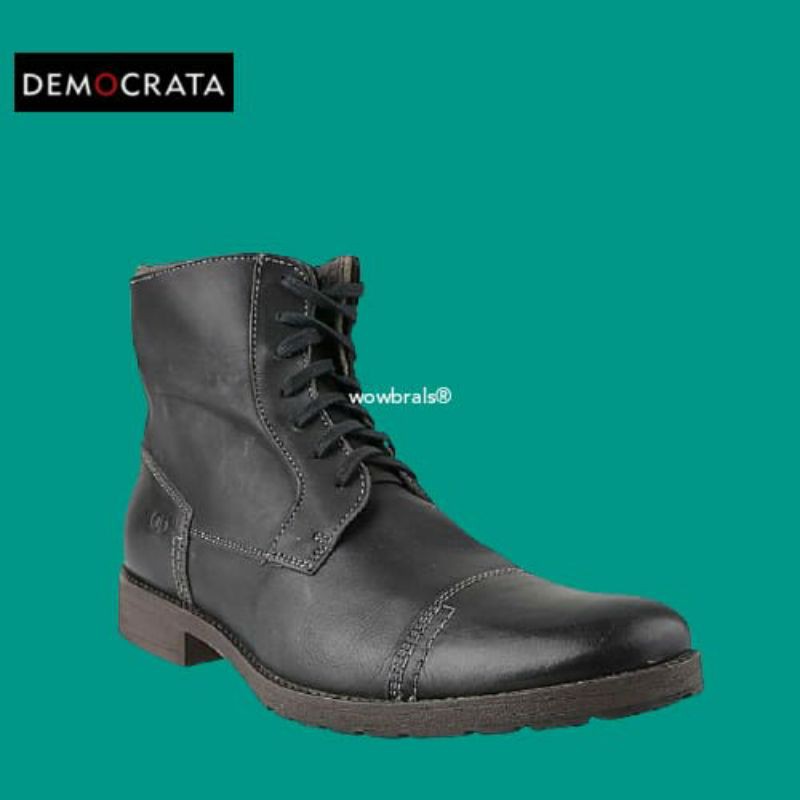 Clearance Sale Wowbrals: Democrata Strokes [Original & BNIB] Black Leather Boots