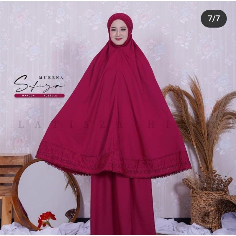 MUKENA DEWASA POLOS RENDA || MUKENA LATISZA