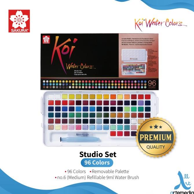 

Cat Air Sakura Koi Watercolor 96 Studio Set Sketch Box