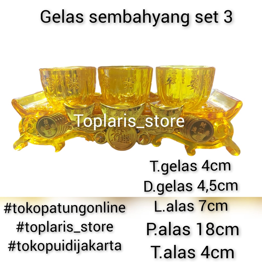 Gelas Sembahyang Kaki Aklirik Mika Import 022