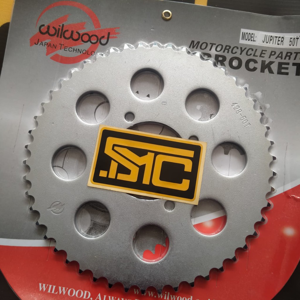 Rear Sprocket Gear Belakang 428 50T Yamaha Jupiter - Vega - RX King Wilwood-2