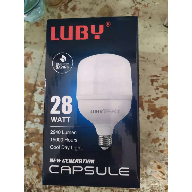 lampu LED LUBY 28 Watt - CAPSULE - Cahaya Putih