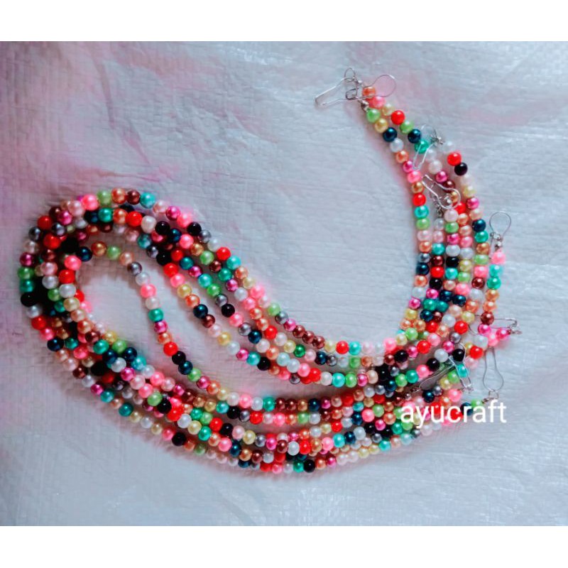 kalung masker/strapmaskr rainbow 1pcs(beli10pcs free 2pcs)