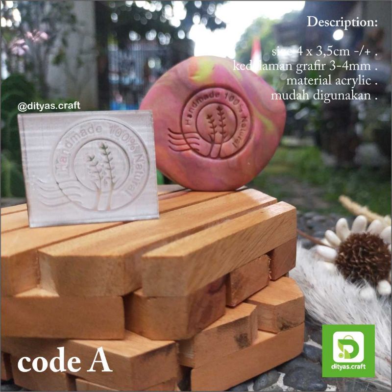 

soap stamp / stempel sabun / natural soap code A