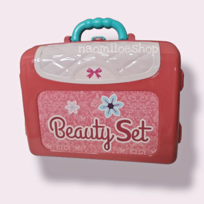 3in1 beauty Mainan alat make up anak MAINAN ANAK PEREMPUAN DANDAN BEAUTY PLAYSET 31N1 SALON KOPER MEJA RIAS-7