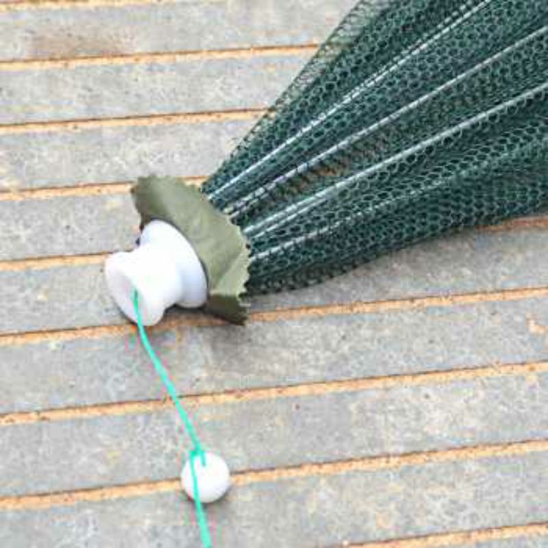 Jaring Pancing Ikan Udang Kepiting Hexagonal 8 Hole Fishing Net Trap Cage Ori