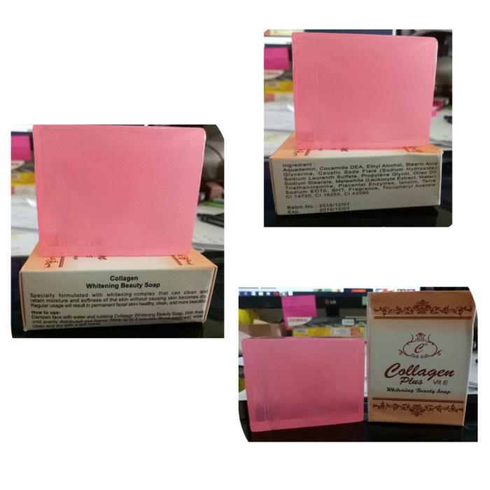 [ORI]  Sabun Pemutih Wajah &amp; Badan dengan Aroma yang Harum dan Busa Lembut - Collting Pink 80gr