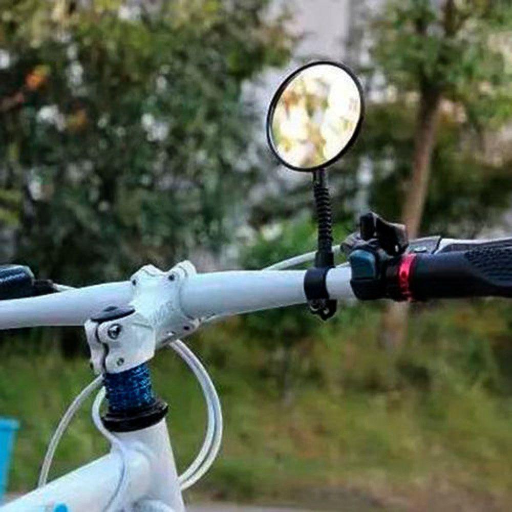 Populer 1/2pcs Cermin Sepeda Gunung Hitam Alat Bersepeda Jalan Luar Spion