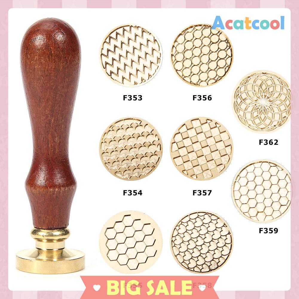 Stempel Segel Lilin Wax Pola Geometri Retro Untuk Dekorasi Craft DIY