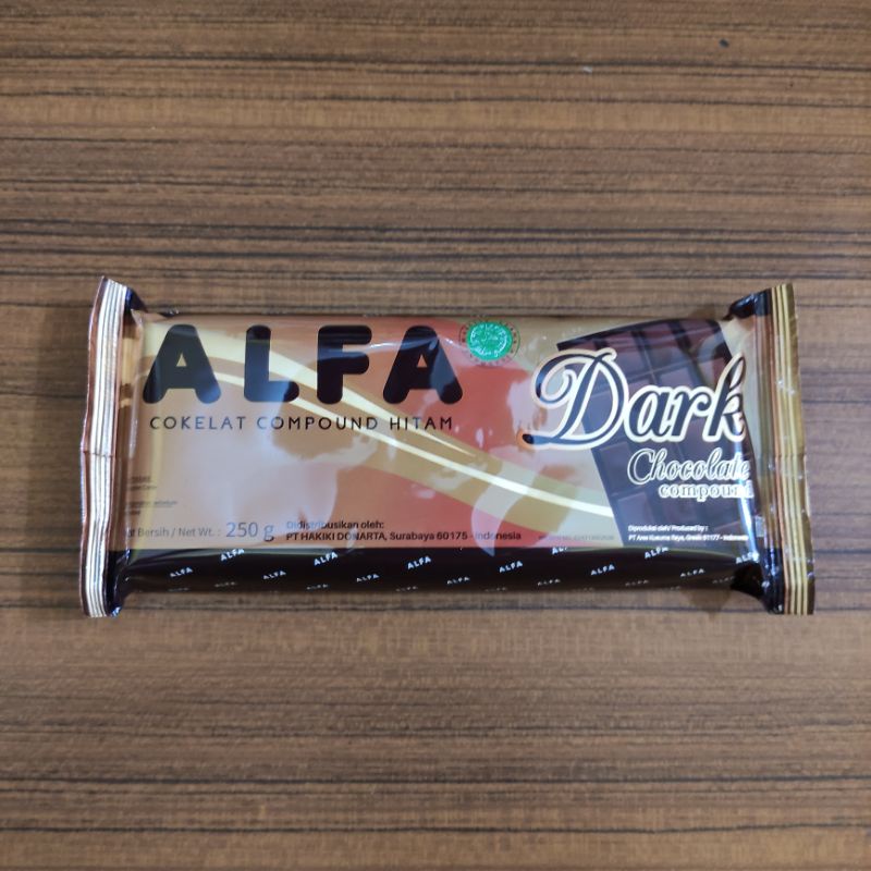 

Alfa Dark Chocolate Compound Coklat Batang 250gr