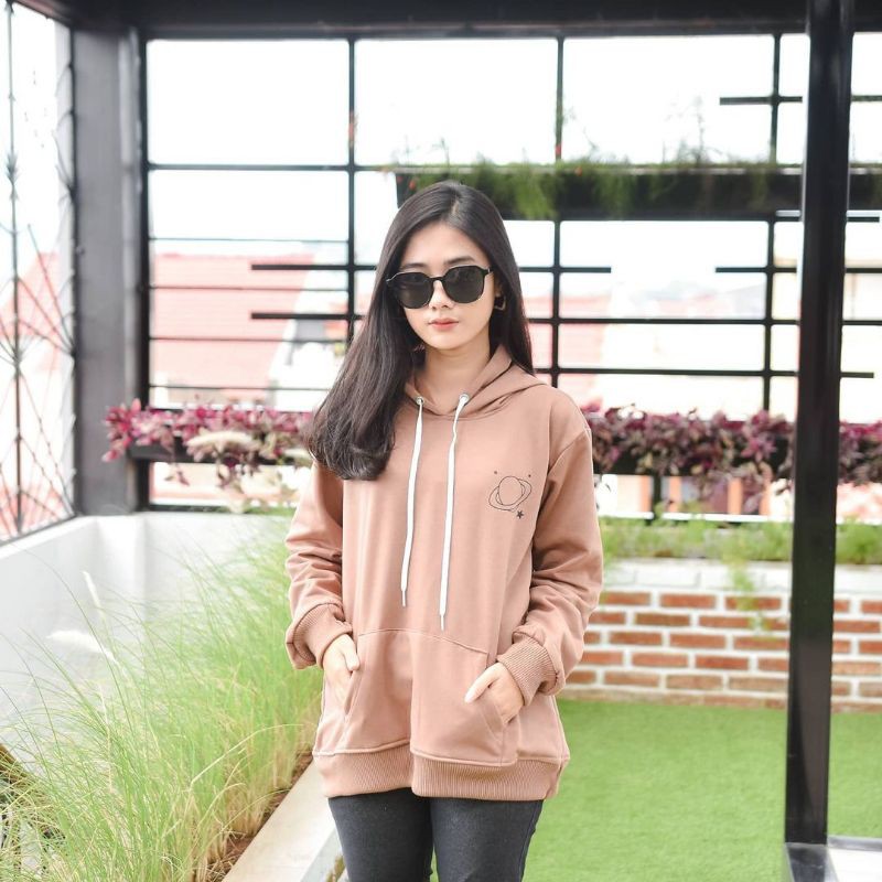 URANUS HOODIE FLEECE WANITA PRIA TERMURAH TERLARIS'