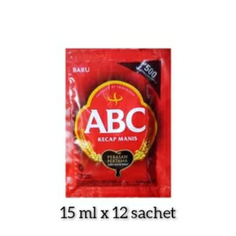 

Kecap ABC renceng 15ml x 12 sachet