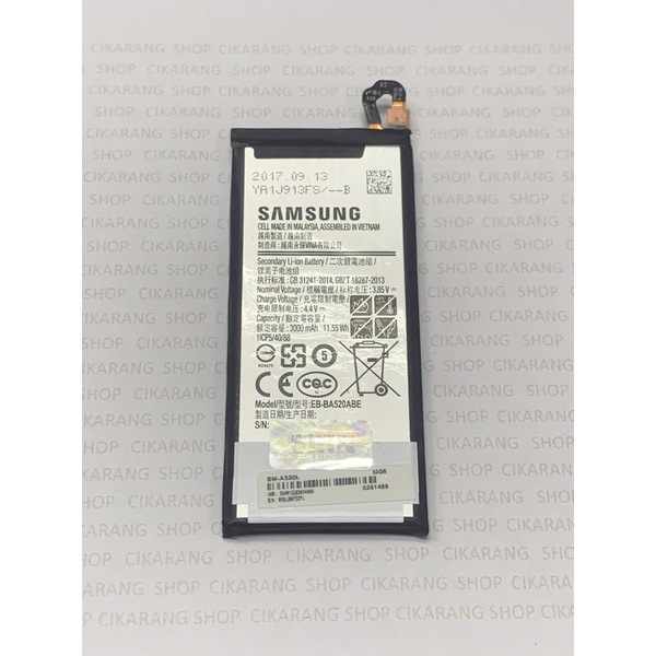 Samsung J5 PRO / J530 / A5 2017 / A520 / J5 2017 / EB-BA530ABE Original SEIN baterai batere battery