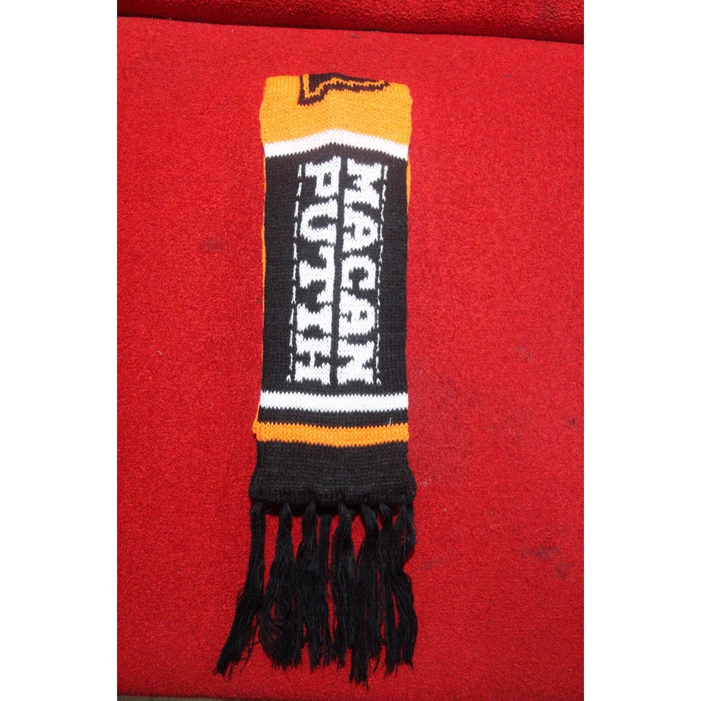 SYAL RAJUT SCARFT SUPORTER LIGA INDONESIA PERSIJA JAKARTA MIN ORDER 10 PCS