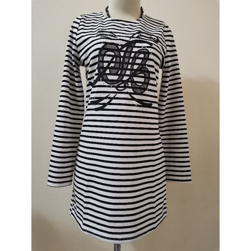JF9005 Tunik wanita motif  Salur
