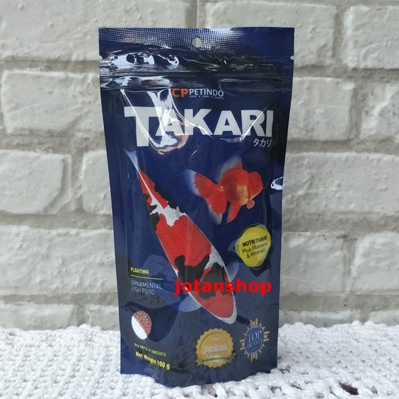 takari 100gr pakan makanan pelet ikan hias koki koi floating type