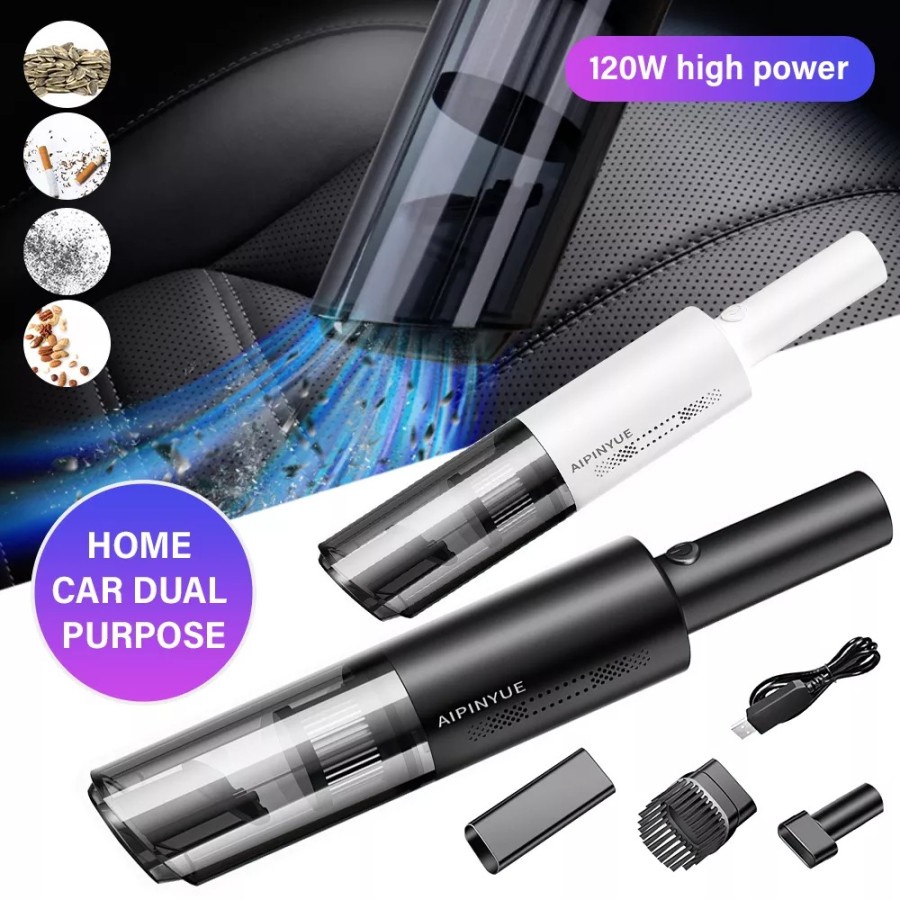 Penyedot Debu Wireless Car Vacuum Cleaner portable Mini Mobil 6000p A8