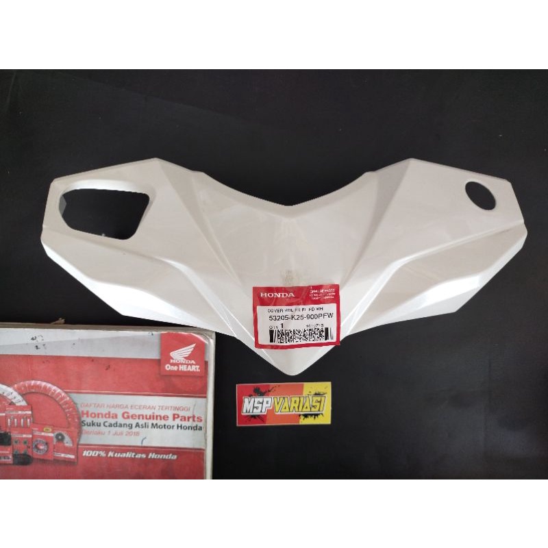 Original AHM 53205 K25 900PFW Batok Kepala Cover Depan Beat fi Putih Original Ori Asli