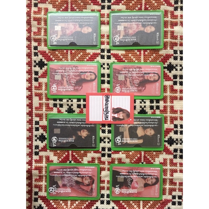 [BOOKED] BLACKPINK JENNIE - OFFICIAL ‘BLACKPINK x KBANK’ DEBIT CARD BLACK VER PINK VER