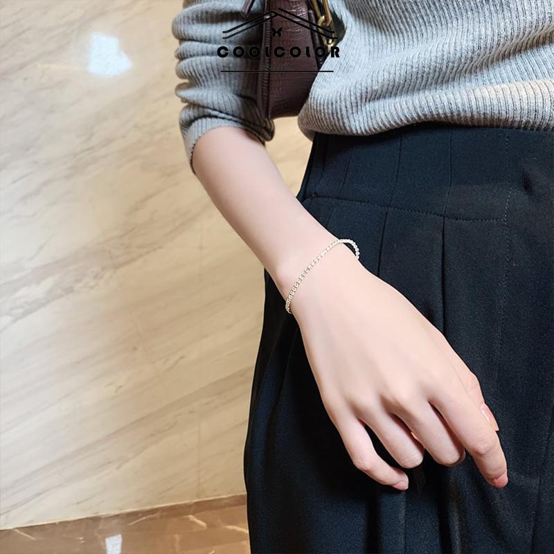 Murah❤️Gelang Zirkon INS Gaya Keren Temperamen Gelang Pasangan Pacar Pelajar Anti Karat Dan Anti Luntur Hadiah Ulang Tahun Kado Fashion Aksesoris COD