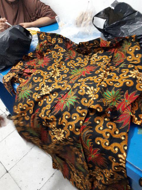 Batik Couple Keluarga Sania Ruffle Ori Ndoro Jowi Dnt Sekar Wangi