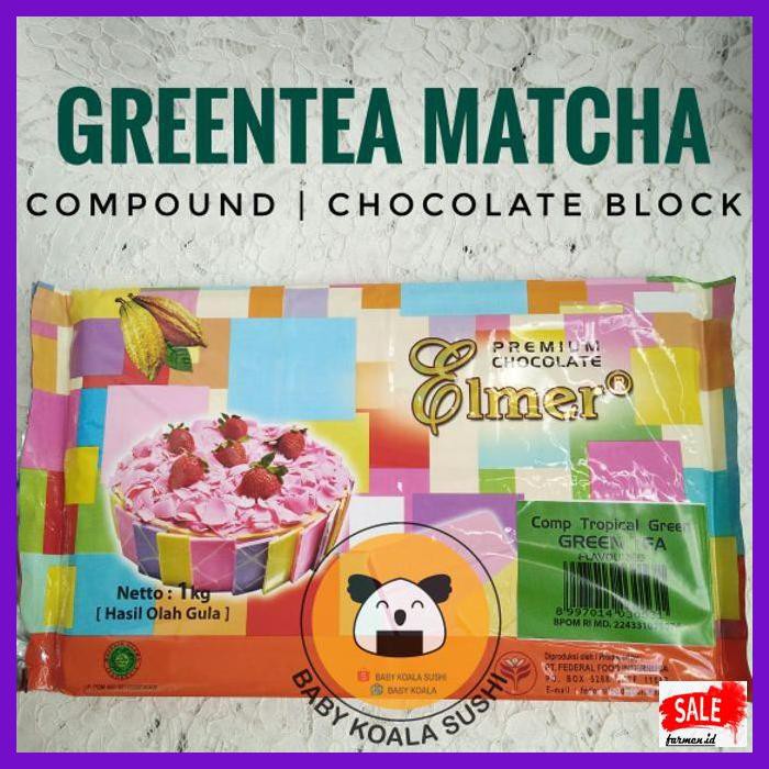 

SAKMACOKLAT- ELMER COMPOUND MATCHA 330G | GREEN TEA COKLAT BLOK | GREENTEA BLOCK - TROPICAL