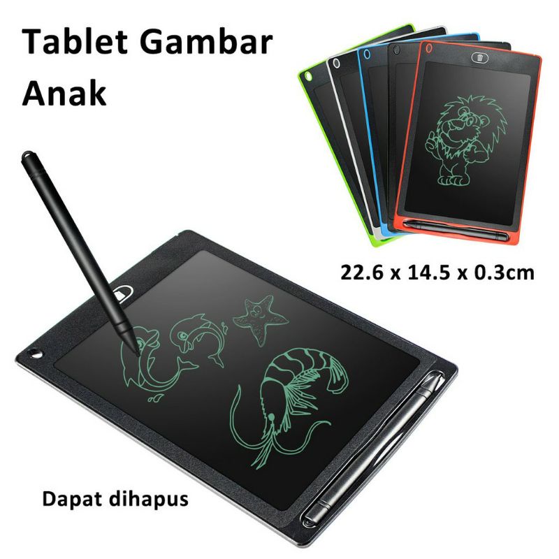 

papan tulis anak tablet belajar menulis menggambar LCD writing 8,5 inch