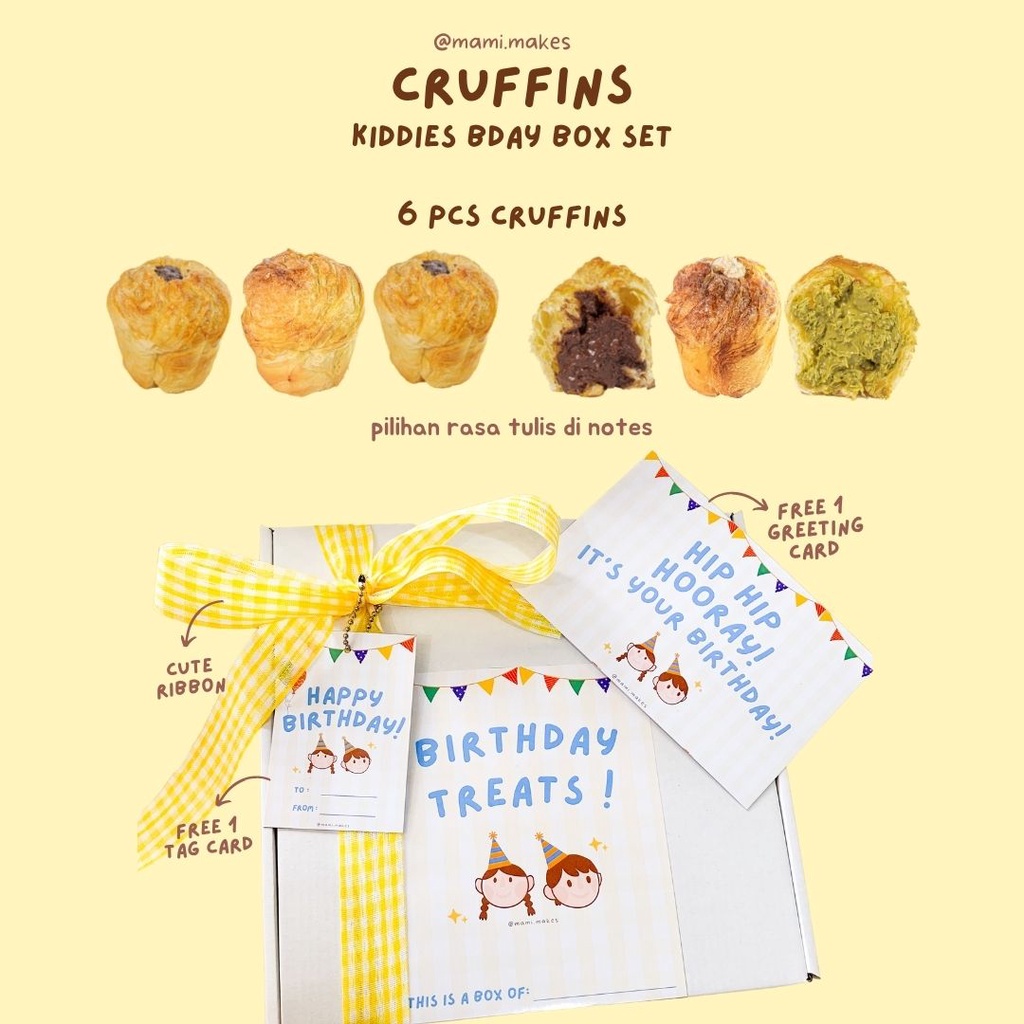 

MamiMakes Pastries Kiddies Birthday Gift Box Hampers Set - Kado Anak Ulang Tahun