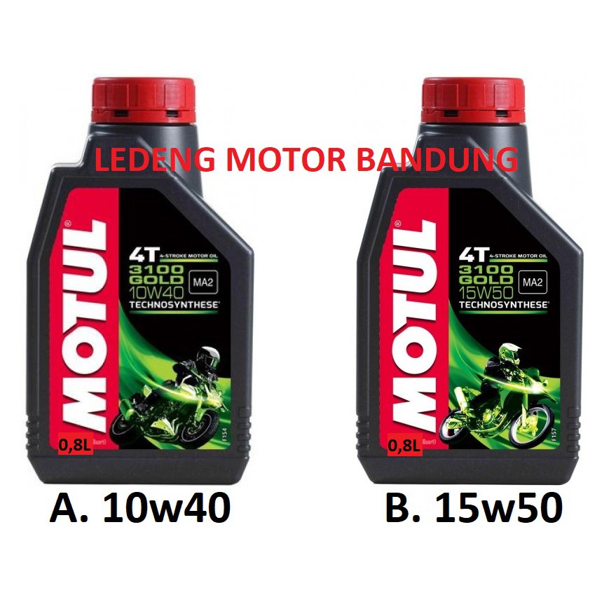 Motul 3100 Gold Oli Motor Sport 0,8 Liter sae 10w40 atau 15w50